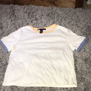 Cropped white t-shirt